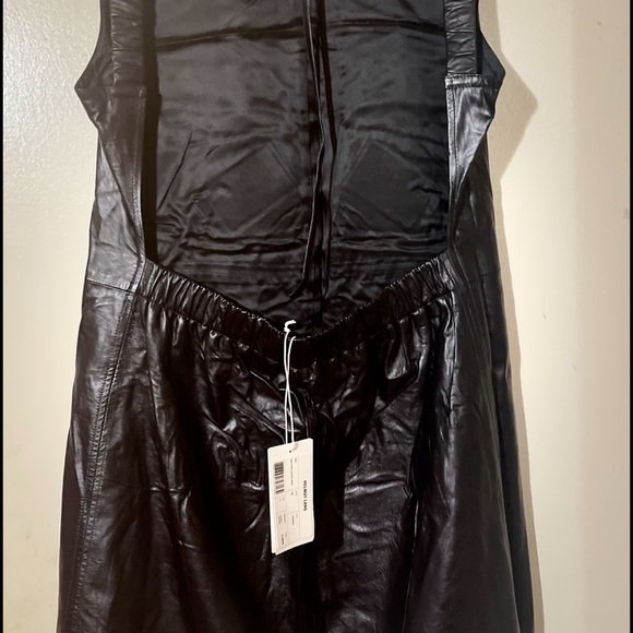 Helmut Lang Dresses & Skirts - Helmut Lang black leather dress. Brand new with tags